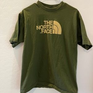 The North Face Men's Medium Shirt Green and Cream